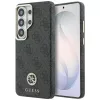  Samsung Galaxy S26 Ultra Fekete Guess PU bőr 4G Strassz Logó Arany Keretes Mágneses tok