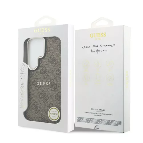  Samsung Galaxy S26 Ultra Barna Guess PU Leather 4G Arany Keretes Mág-3666339614119 7 kép