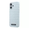  iPhone 17 kék Karl Lagerfeld PU Houndstooth Resin Plate MagSafe tok-3666339625818 4 kép