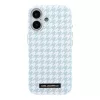  iPhone 17 kék Karl Lagerfeld PU Houndstooth Resin Plate MagSafe tok-3666339625818 5 kép