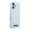  iPhone 17 kék Karl Lagerfeld PU Houndstooth Resin Plate MagSafe tok-3666339625818 7 kép