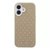  iPhone 17 Bézs Karl Lagerfeld PU Perforated Gold Dots MagSafe tok-3666339626037 3 kép