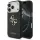  iPhone 18 Pro fekete Guess PU bőr tok 4G fém logóval és arany ker-3666339650988 1 kép