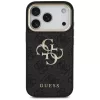  iPhone 18 Pro fekete Guess PU bőr tok 4G fém logóval és arany ker-3666339650988 3 kép
