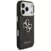  iPhone 18 Pro fekete Guess PU bőr tok 4G fém logóval és arany ker-3666339650988 4 kép
