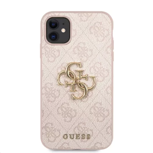 iPhone 11 Guess GUHCN614GMGPI Big Metal Logo tok 4G pink-3666339006662 3 kép