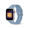 Apple Watch 4/5/6/7/8/SE (38/40/41mm) szilikon csatos óraszíj levend- 1 kép