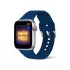 Apple Watch 4/5/6/7/8/SE (38/40/41mm) szilikon csatos óraszíj éjké- 1 kép