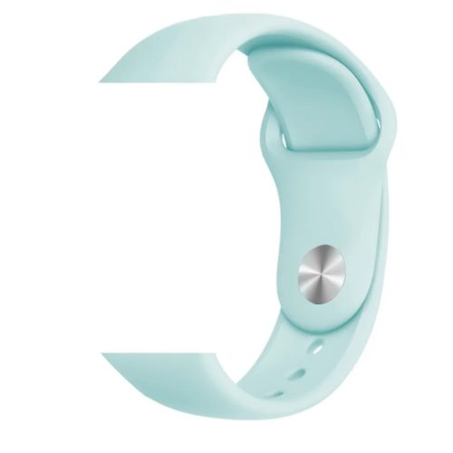 Apple Watch 4/5/6/7/8/SE (38/40/41mm) szilikon óraszíj türkiz szín- 1 kép