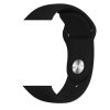Apple Watch 4/5/6/7/8/SE (38/40/41mm) szilikon óraszíj fekete szín�- 5 kép