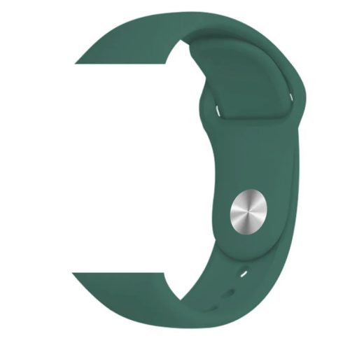 Apple Watch 4/5/6/7/8/SE (38/40/41mm) szilikon óraszíj olivazöld sz- 1 kép
