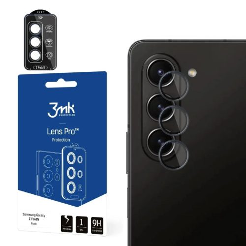 Samsung Galaxy Z Fold 5 - 3mk Lens Protection Pro Black üvegfólia-5903108528184 1 kép