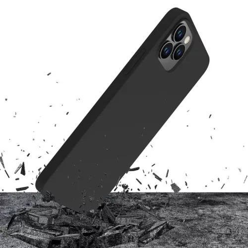3mk Szilikon tok iPhone 12 / iPhone 12 Pro - fekete-5903108499019 3 kép