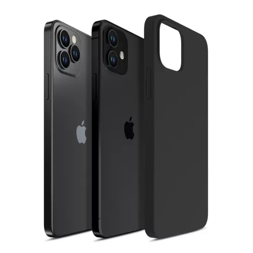 3mk Szilikon tok iPhone 12 / iPhone 12 Pro - fekete-5903108499019 7 kép