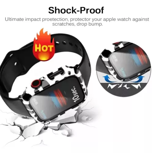 Apple Watch 40mm tok mintával + üvegfólia- 3 kép