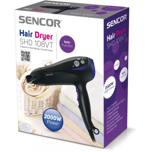 SENCOR SHD 108VT 2200 W hajszárító diffúzorral és ionizáló funk-8590669115662 4 kép