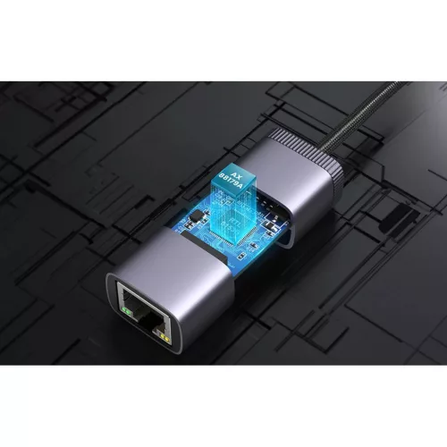 UGREEN CM483 USB-C RJ45 hálózati adapter (szürke)-6957303843220 6 kép