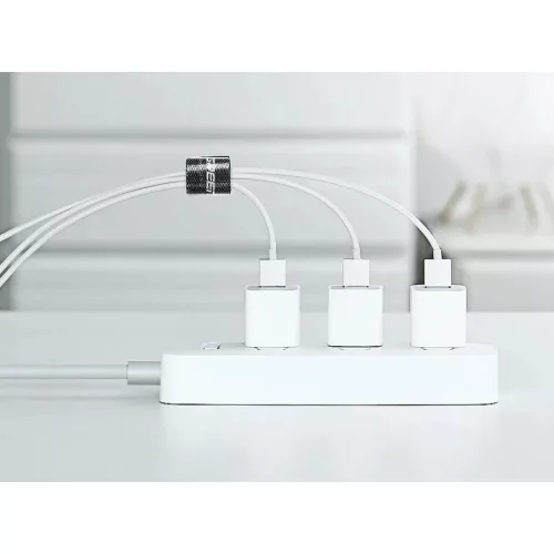 UGREEN LP124 Kábelrendező (tépőzáras), 2 m (fekete)-6957303843541 2 kép