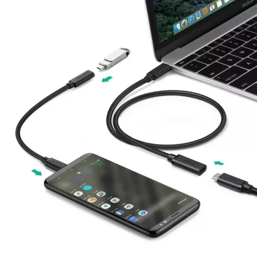 Ugreen USB Type-C 3.1 apa - USB Type-C 3.1 anya kábelhosszabbító 0.-6957303845743 2 kép