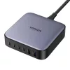 UGREEN 200 W-os hálózati töltő, 2xUSB-A, 4xUSB-C, GaN (fekete) 40914B