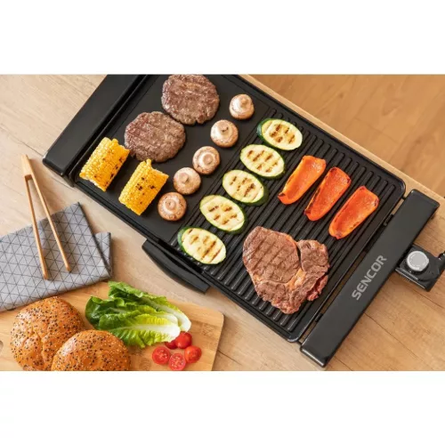 Sencor SBG 106BK asztali elektromos grill 2300 W, 47 x 31 cm, fekete-8590669123438 9 kép