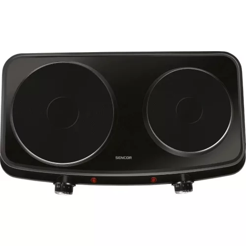 Sencor SCP 2254BK-EUE4 dupla elektromos főzőlap 2250 W, fekete-8590669304769 3 kép