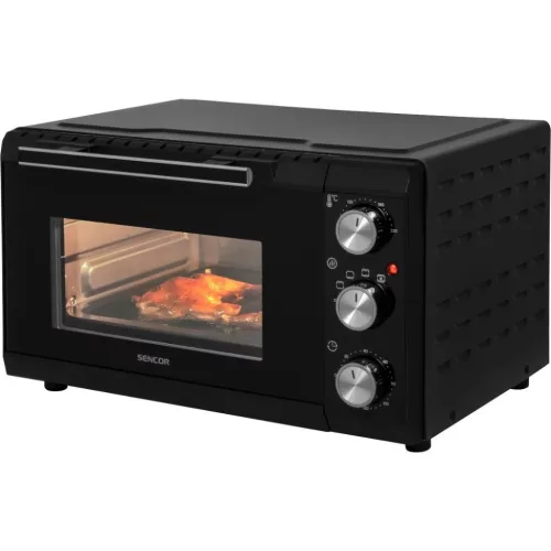 Sencor SEO 2000BK mini sütő 20 l 1650 W, fekete-8590669305797 6 kép