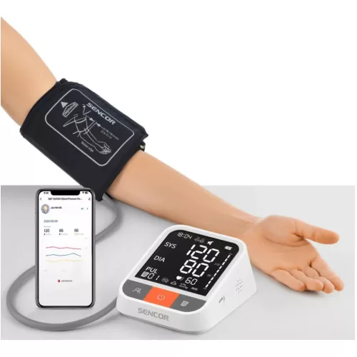 SENCOR SBP 1500WH felkaros vérnyomásmérő Bluetooth és Wi-Fi kapcs-8590669352975 7 kép