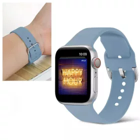 Apple Watch 4/5/6/7/8/SE/Ultra (42/44/45/49mm) szilikon csatos órasz�- 2 kép