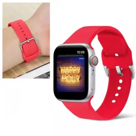 Apple Watch 4/5/6/7/8/SE/Ultra (42/44/45/49mm) szilikon csatos órasz�- 2 kép