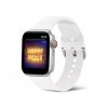 Apple Watch 4/5/6/7/8/SE/Ultra (42/44/45/49mm) szilikon csatos óraszíj fehér Alphajack