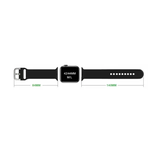 Apple Watch 4/5/6/7/8/SE/Ultra (42/44/45/49mm) szilikon csatos órasz�- 2 kép