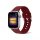 Apple Watch 4/5/6/7/8/SE/Ultra (42/44/45/49mm) szilikon csatos óraszíj borvörös Alphajack