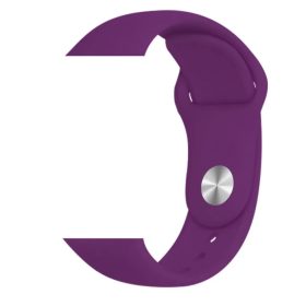   Apple Watch 4/5/6/7/8/SE/Ultra (42/44/45/49mm) szilikon óraszíj sötétlila színű Alphajack