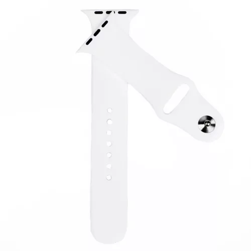 Apple Watch (42/44/45/49mm) szilikon óraszíj fehér színű Alphajac- 1 kép