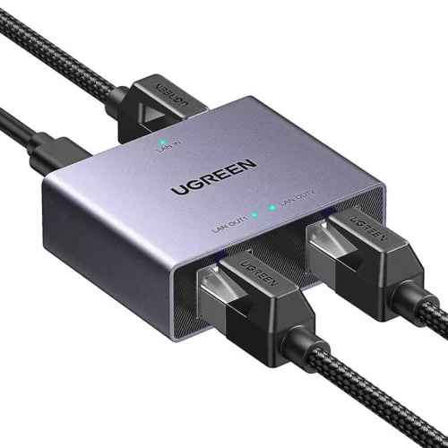 Ugreen Gigabites Ethernet Elosztó Adapter NW301 (1x2)-6941876243112 2 kép