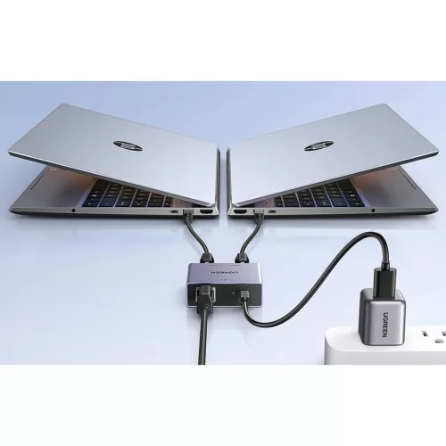 Ugreen Gigabites Ethernet Elosztó Adapter NW301 (1x2)-6941876243112 4 kép