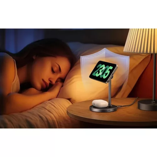 Mágneses töltő 2 az 1-ben Ugreen W710 iPhone-hoz, AirPodshoz Magsaf-6941876243822 5 kép