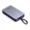 Powerbank 20000mAh Ugreen PB505, USB + USB-C, beépített kábel, 20W -6941876247622 2 kép