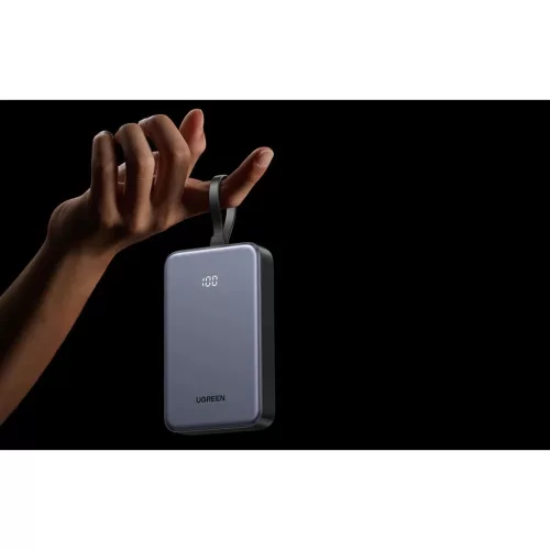Powerbank 20000mAh Ugreen PB505, USB + USB-C, beépített kábel, 20W -6941876247622 4 kép