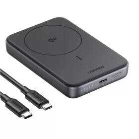 Magnetic Power Bank Ugreen 10000 mAh magsafe fekete-szürke