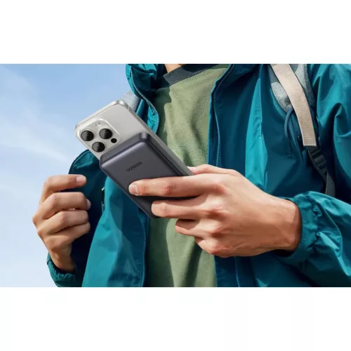 Magnetic Power Bank Ugreen 10000 mAh magsafe fekete-szürke-6941876247639 4 kép