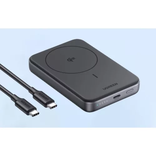 Magnetic Power Bank Ugreen 10000 mAh magsafe fekete-szürke-6941876247639 8 kép