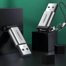 USB C (female) - USB (male) adapter Ugreen US276 USB 5Gb/s - szürke-6957303804047 2 kép