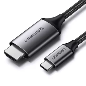   Ugreen kábel HDMI kábel - USB Type C 4K 60 Hz 1,5 m fekete-szürke (MM142 50570)