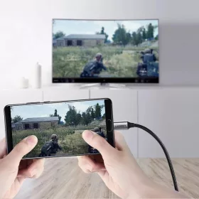 Ugreen kábel HDMI kábel - USB Type C 4K 60 Hz 1,5 m fekete-szürke (-6957303855704 2 kép