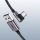 Ugreen USB/USB Type-C kábel döntött fejjel 3A 1m szürke-6957303859412 11 kép