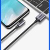 Ugreen USB/USB Type-C kábel döntött fejjel 3A 1m szürke-6957303859412 4 kép