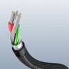 Ugreen USB/USB Type-C kábel döntött fejjel 3A 1m szürke-6957303859412 8 kép