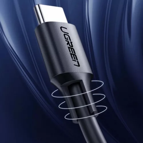 Ugreen US286 USB-C - USB-C PD QC 3A 480Mb/s kábel 1.5m - fekete-6957303859986 9 kép